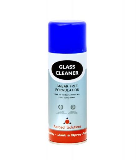 Picture of Aerosol Solution Glass Cleaner Smear Free Formula 400ml