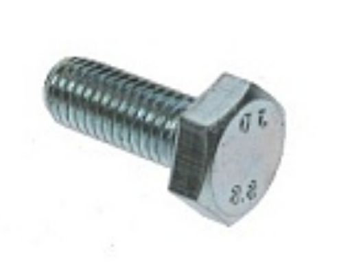 Picture of M8 X 30 Hex Head Set Screw 8.8 DIN933 BZP