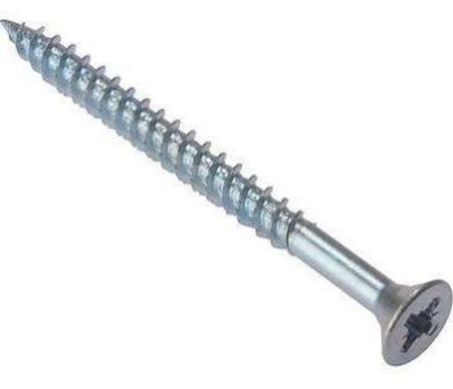 Picture of No.6 X 3/4 Pozi CSK Twin Fast Woodscrew Bzp