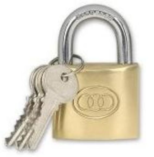 Picture of Tri-Circle 50mm Brass Padlock