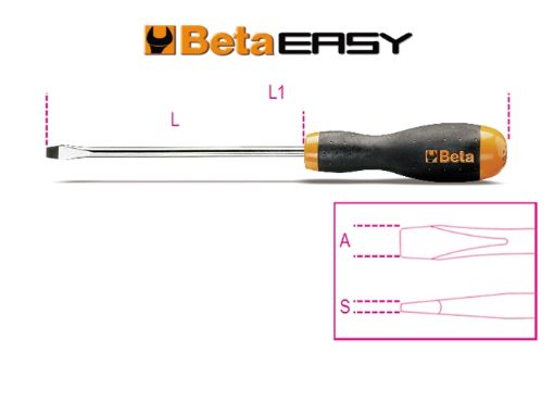 Picture of Beta 1201 0.8 x 4 x 100 Flat Blade Screwdriver