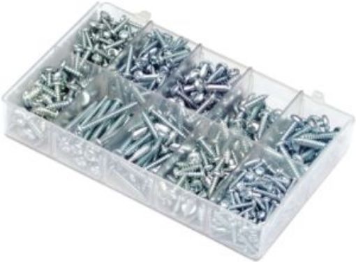 Picture of Assorted Self Tap Screws Pozi Pan No.4-10 Bzp