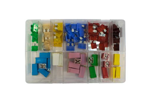 Picture of Assorted J Case & Blade Fuses