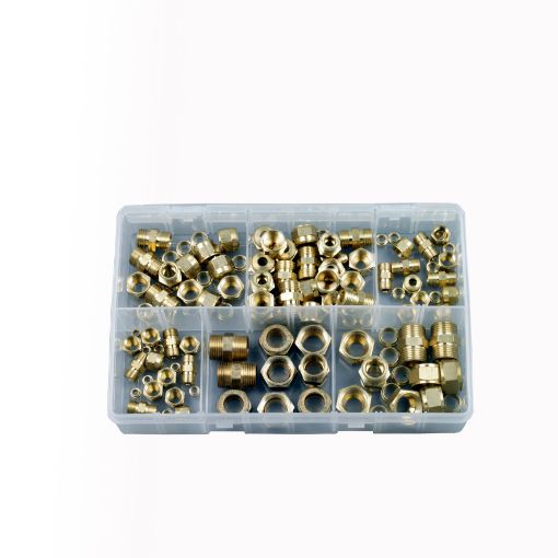 Picture of Assorted Imp Brass Tube Couplings 3/16-1/2"