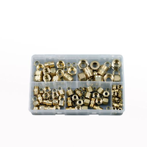 Picture of Assorted Metric Brass Tube Couplings 4-12mm