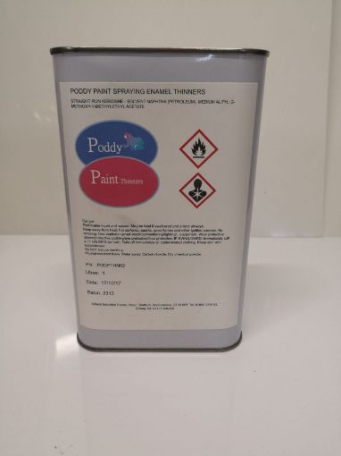 Picture of Poddy Paint Spraying Enamel Thinners 1ltr