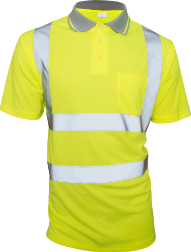 Picture of B Seen Hi Vis Yellow Polo Shirt - 2XL