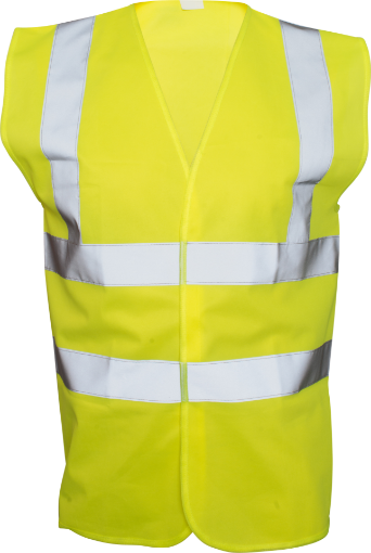 Picture of Yellow Hi Vis Waistcoat EN471 Class 2  - 4XL