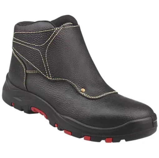 Picture of Delta Plus Cobra 4 Weld Safety Boots Black Leather with Strap - 12