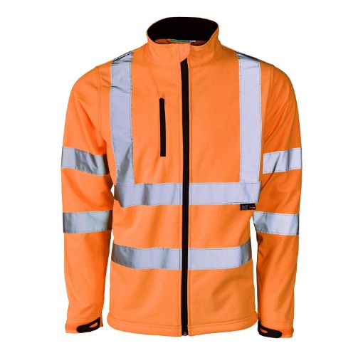 Picture of Hi Vis Orange Soft Shell Jacket - M