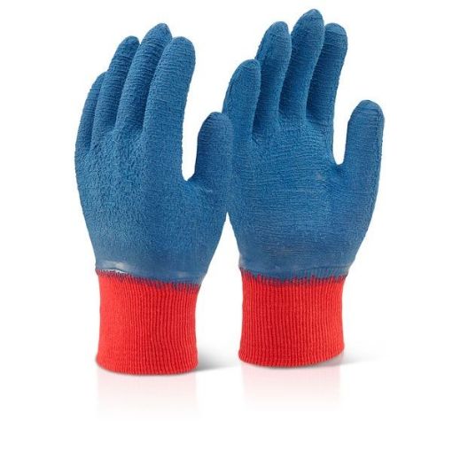 Picture of Click Blue Fully Coated Latex Gripper Gloves