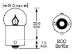 Picture of Lucas 207 Bulb 12v 5w Ba15s SCC