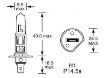 Picture of Lucas 466 Bulb 24v 70w H1 P14.5s 'e'